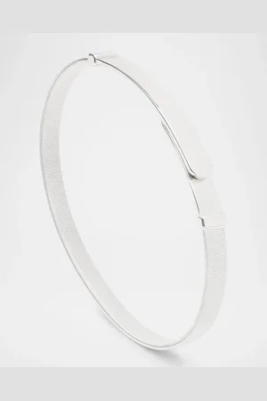 Marco Bicego 18K White Gold Coil Thin Bangle Bracelet