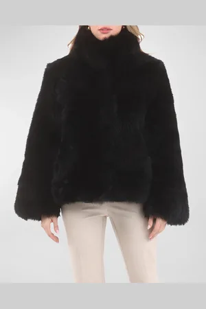 GORSKI Reversible Merinillo Lamb Shearling Chevron Jacket With Horizontal Bottom