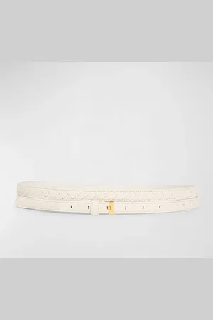 Bottega Veneta Double Layered Leather Thin Belt