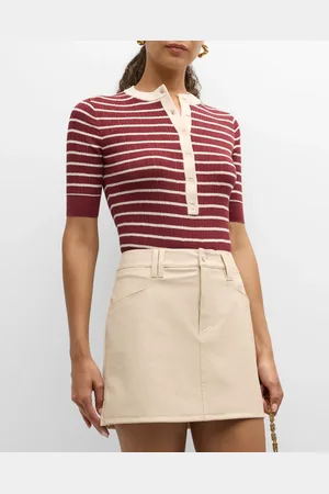 A.L.C. Fisher Pleated Button-Front Top
