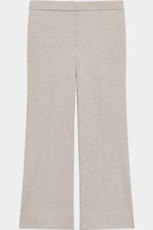 THEORY Herringbone Knit Cropped Pants