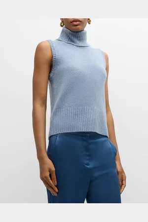 VERONICA BEARD Mazzy Cashmere Turtleneck Shell