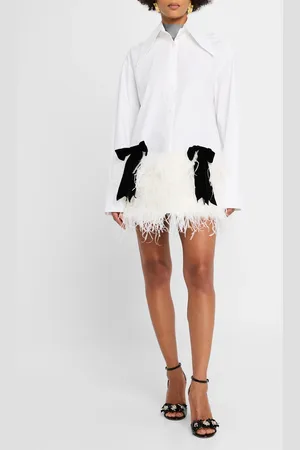 SANS FAFF Costes Poplin Feather Dress