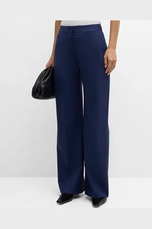 Argent Wide-Leg Seasonless Wool Trousers