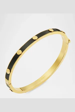 Tory Burch Miller Stud 5mm Enamel Hinge Bracelet
