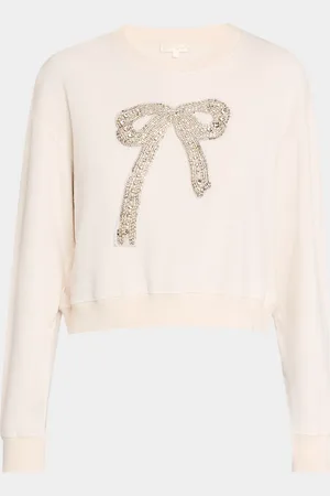 LOVESHACKFANCY Rylan Embellished Bow Pullover