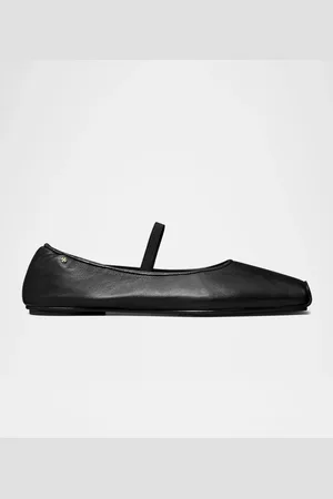 Tory Burch Runway Leather Mary Jane Ballerina Flats