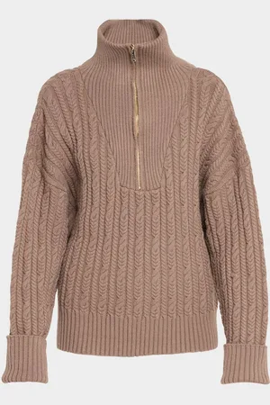Lune Active Blake Cable Knit Half-Zip Sweater
