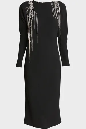 DRIES VAN NOTEN Davion Crystal Embellished Midi Dress