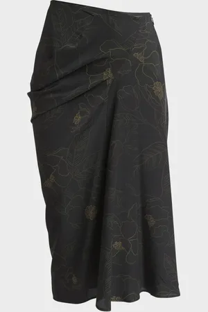 DRIES VAN NOTEN Saren Floral-Print Asymmetric Short Skirt