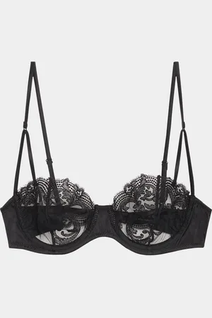 Kiki de Montparnasse Voltaire Embroidered Balconette Bra