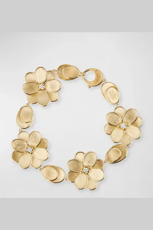 Marco Bicego Petali 18K Diamond Flower Bracelet