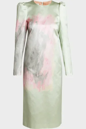 DRIES VAN NOTEN Duffy Paint Stroke Print Sheath Dress