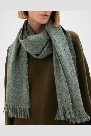 Johnstons Of Elgin Brushed Boucle Cashmere-Silk Scarf