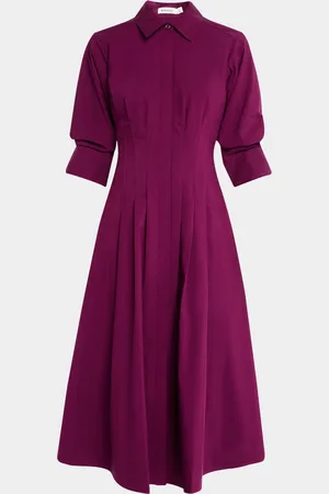 Simkhai Jazz Pintuck Midi Dress
