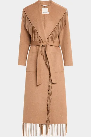Simkhai Carrie Belted Fringe Robe Coat