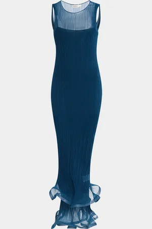 Simkhai Daniella Sleeveless Ruffle Midi Dress