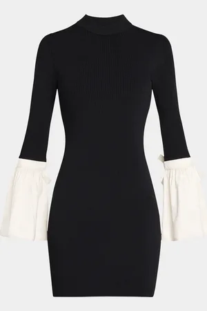 Simkhai Agathea Knit Combo Bodycon Mini Dress