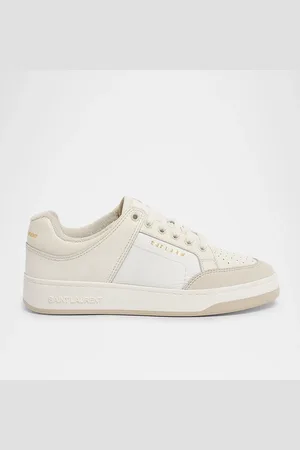 Saint Laurent SL61 Mixed Leather Low-Top Sneakers
