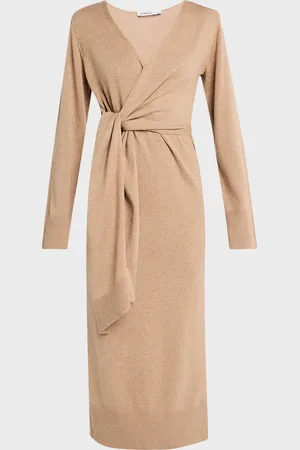 Simkhai Skyla Cashmere-Blend Wrap Dress