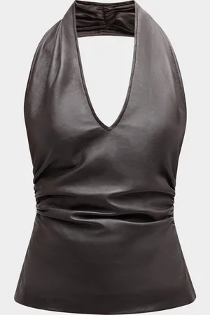 Wynn Hamlyn Mia Leather Halter Top