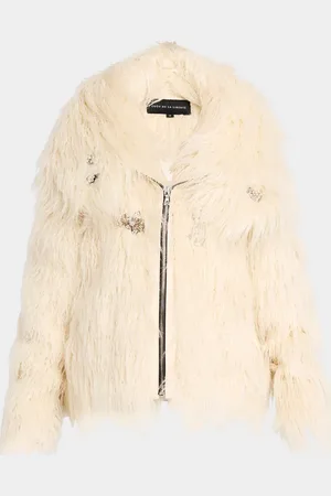 Cout de la Liberte Cory Embellished Faux Fur Coat