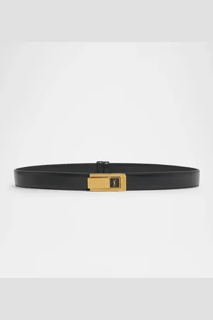 Saint Laurent YSL Skinny Leather Belt