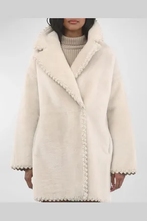 GORSKI Reversible Lamb Shearling Jacket With Embroidered Trim