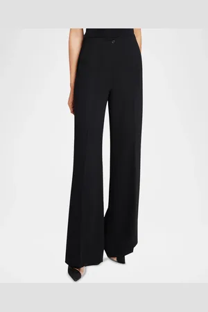 Santorelli Lily Mid-Rise Wide-Leg Pants