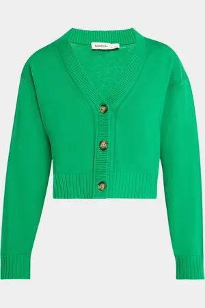 Simkhai Cashmere Cropped Cardigan