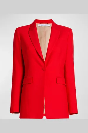 Another Tomorrow Single Button Blazer Jacket