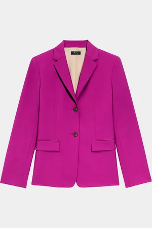 THEORY Traceable Wool Slim Single-Breasted Blazer