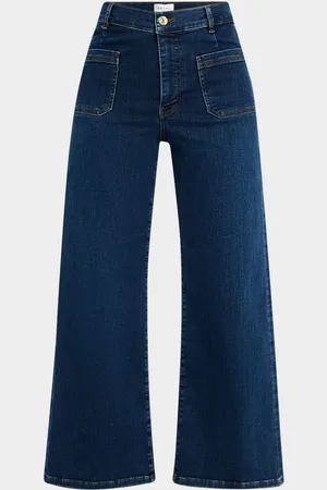 Frame Le Slim Palazzo Jeans with Bardot Pockets