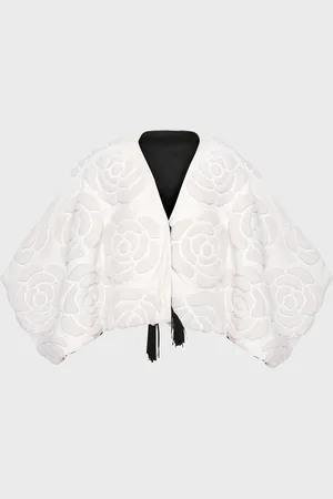 GORSKI Select Shearling Lamb Floral Embroidered Reversible Jacket