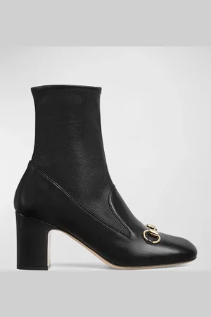 Gucci Lady Leather Bit Loafer Booties