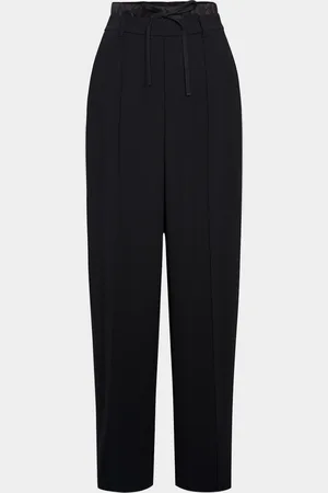 Vince Pintuck Double Waistband High-Rise Pants