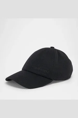 Saint Laurent Vintage Cashmere Logo-Print Baseball Cap