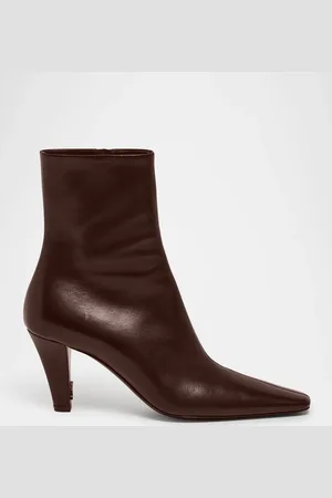 Saint Laurent Jill Calfskin Ankle Booties