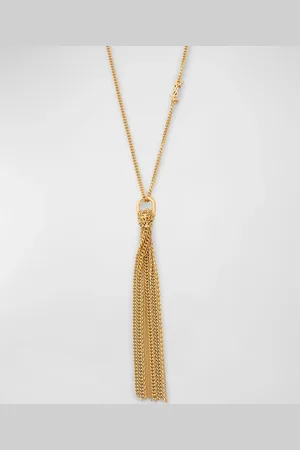 Saint Laurent YSL Cassandre Tassel Necklace