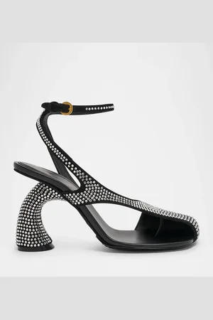 DRIES VAN NOTEN Virgo Rhinestone Asymmetrical Sandals