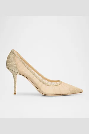 Jimmy Choo Love 85mm Glitter Tulle Pumps