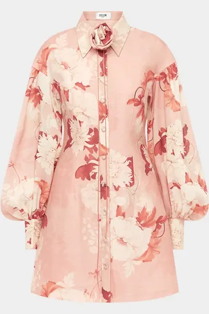 LEO LIN Juliana Floral-Print Mini Shirtdress