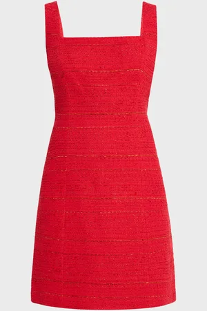 Kobi Halperin Rue Square-Neck Tweed Mini Dress