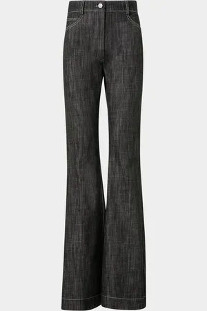 AKRIS Courtney Bootcut-Leg Denim Pants