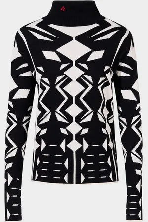 Perfect Moment Geometric Turtleneck Sweater