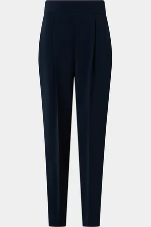 AKRIS Caro Pleated Slouchy Straight-Leg Pants