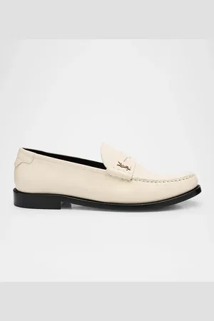 Saint Laurent Le Leather YSL Penny Loafers