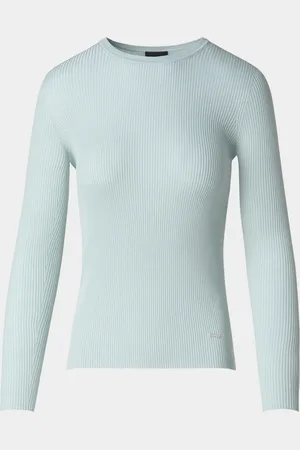 AKRIS Fitted Rib-Knit Sweater