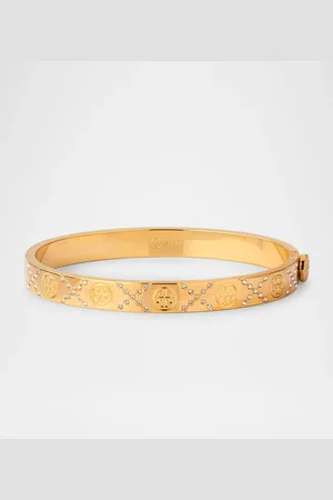 Tory Burch T Monogram Pave Hinge Bracelet