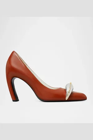 Tory Burch Pierced Leather 90 mm Pumps